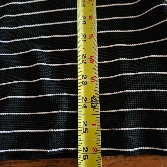 Ronni Nicole Women's Size 10 | Black & White Striped Sleeveless Tank Top Tank - Picture 4 of 5